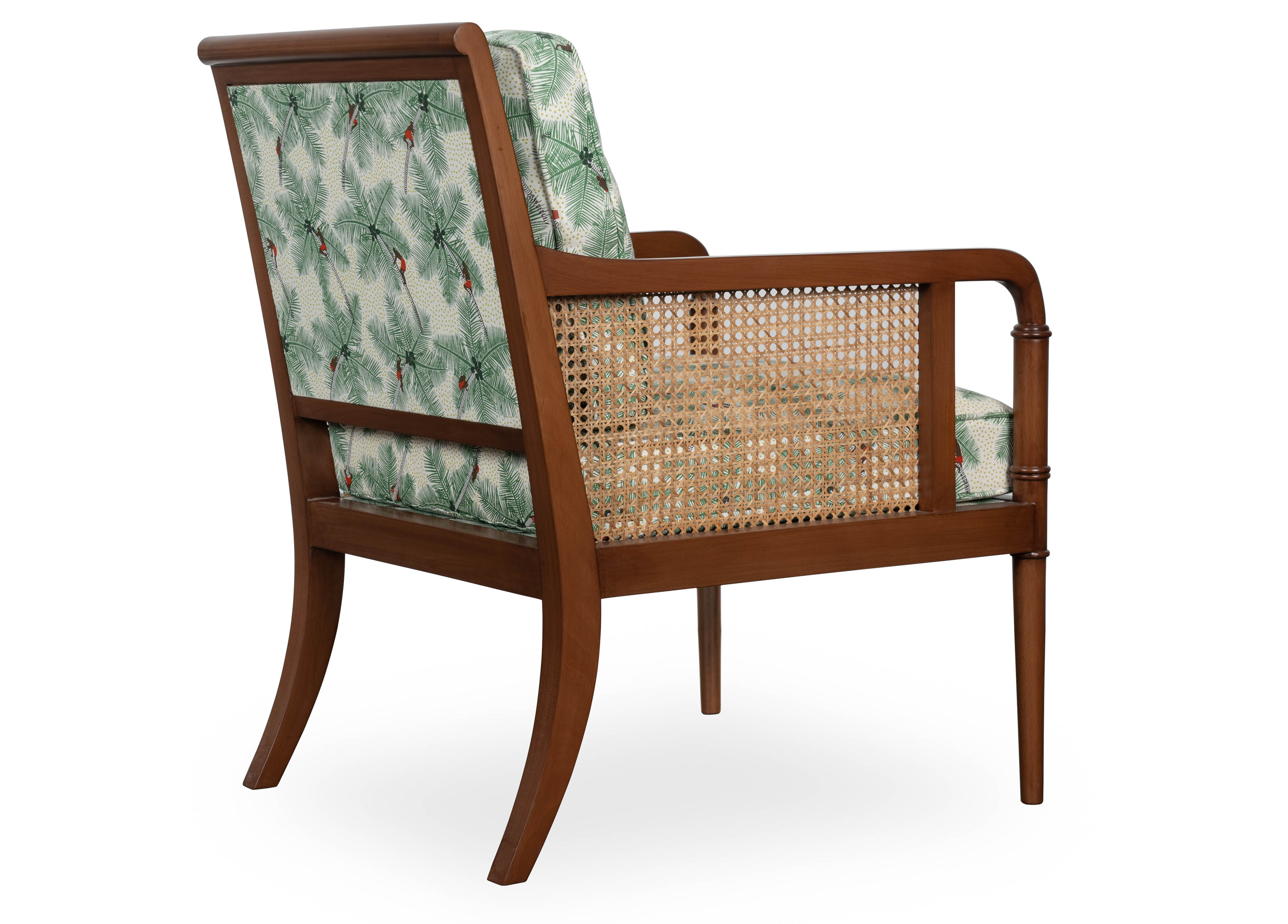 Gymkhana Armchair Medium Walnut Coconut Palm Pickers